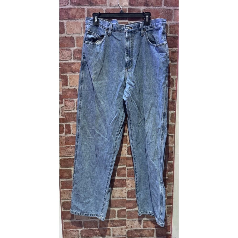 Bass Pro Red Head Blue‎ Denim Jeans Mens 36 x 32in  OUTDOOR WORK WEAR STRAIGHT